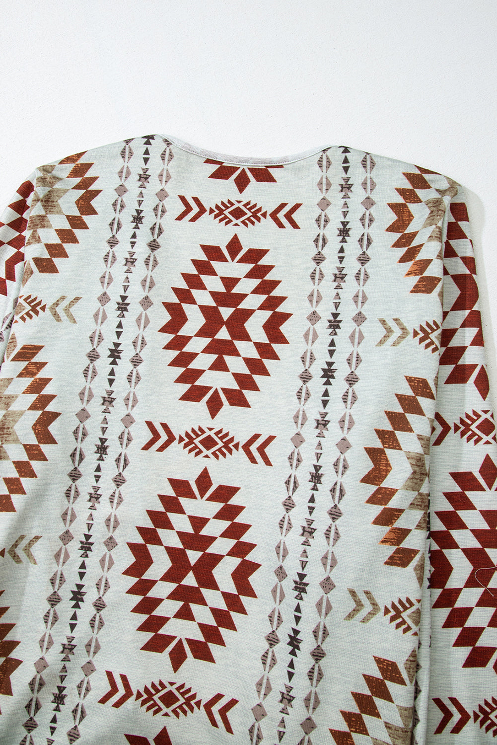Cozy Western-Style Cardigan with Aztec Pattern