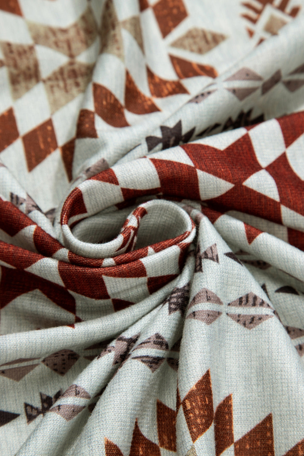 Cozy Western-Style Cardigan with Aztec Pattern