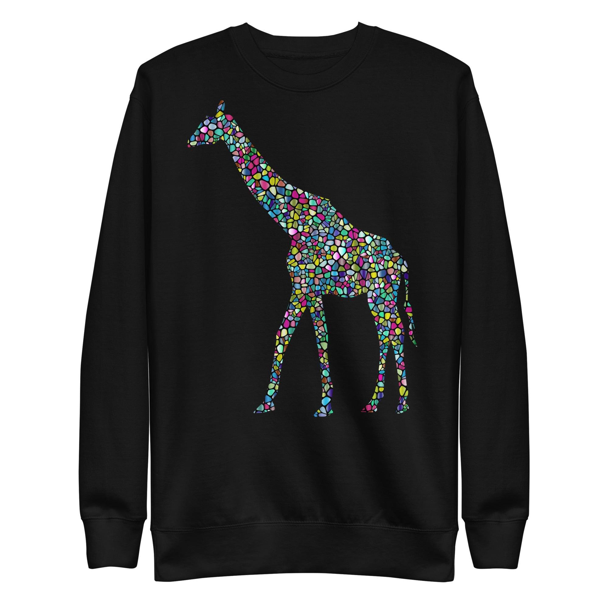 Unisex Mosiac Giraffe Sweatshirt By Aloe Wings