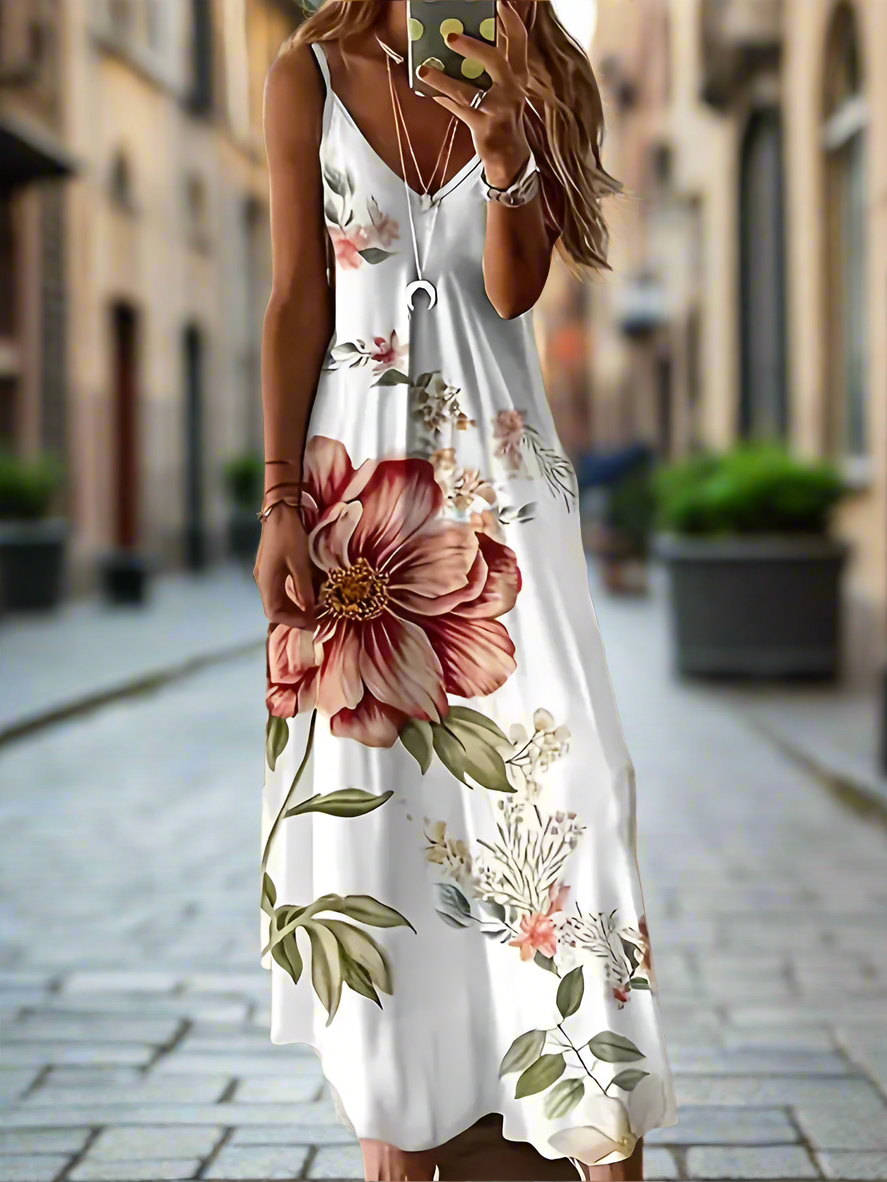 Unkissed & Stunning: Floral V-Neck Dresses