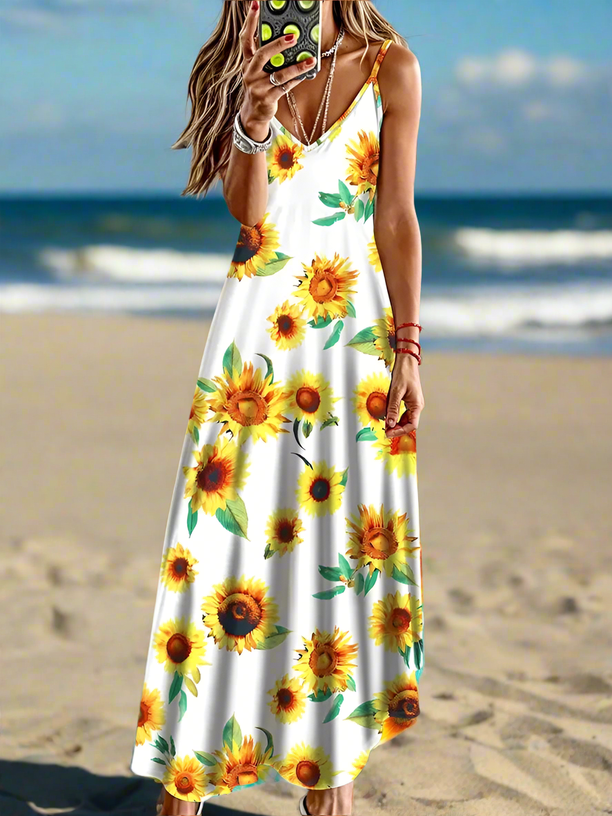 Unkissed & Stunning: Floral V-Neck Dresses