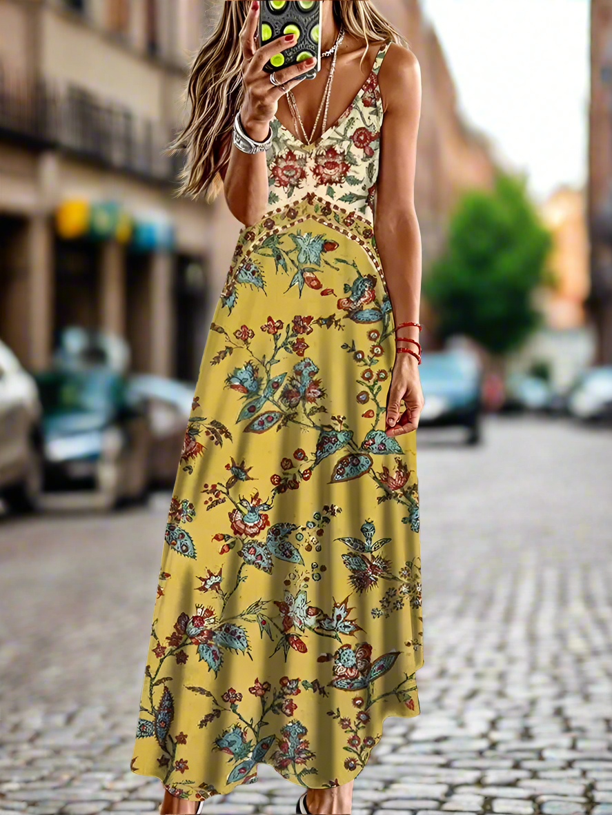 Unkissed & Stunning: Floral V-Neck Dresses