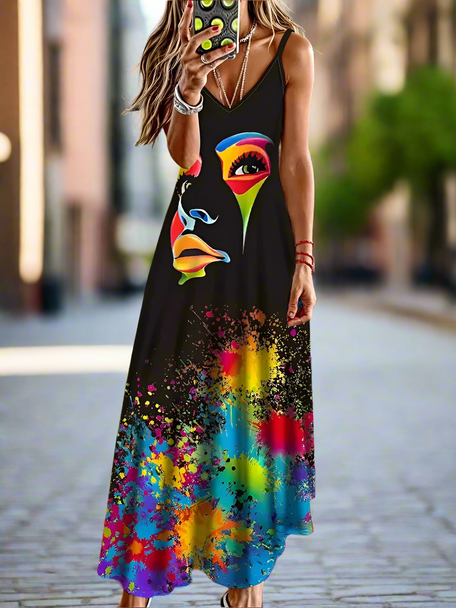 Unkissed & Stunning: Floral V-Neck Dresses