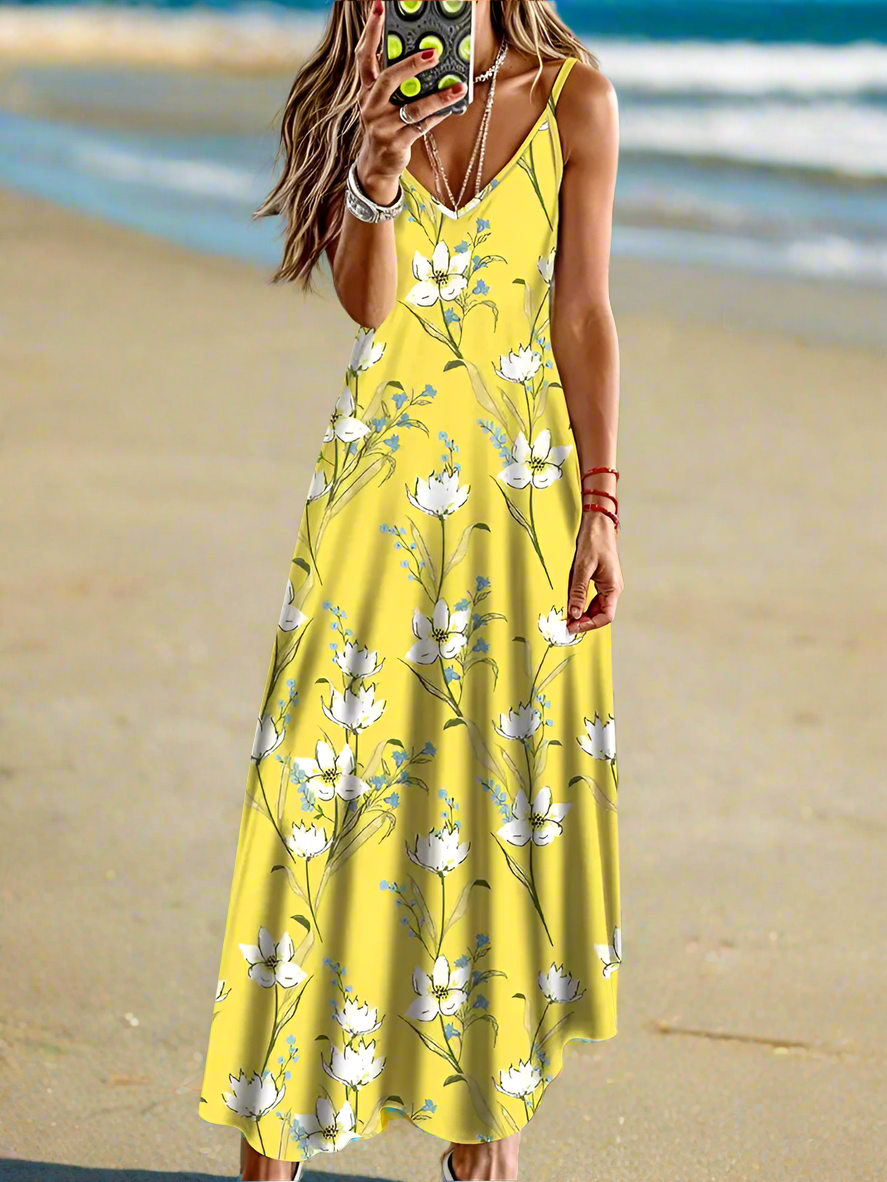 Unkissed & Stunning: Floral V-Neck Dresses