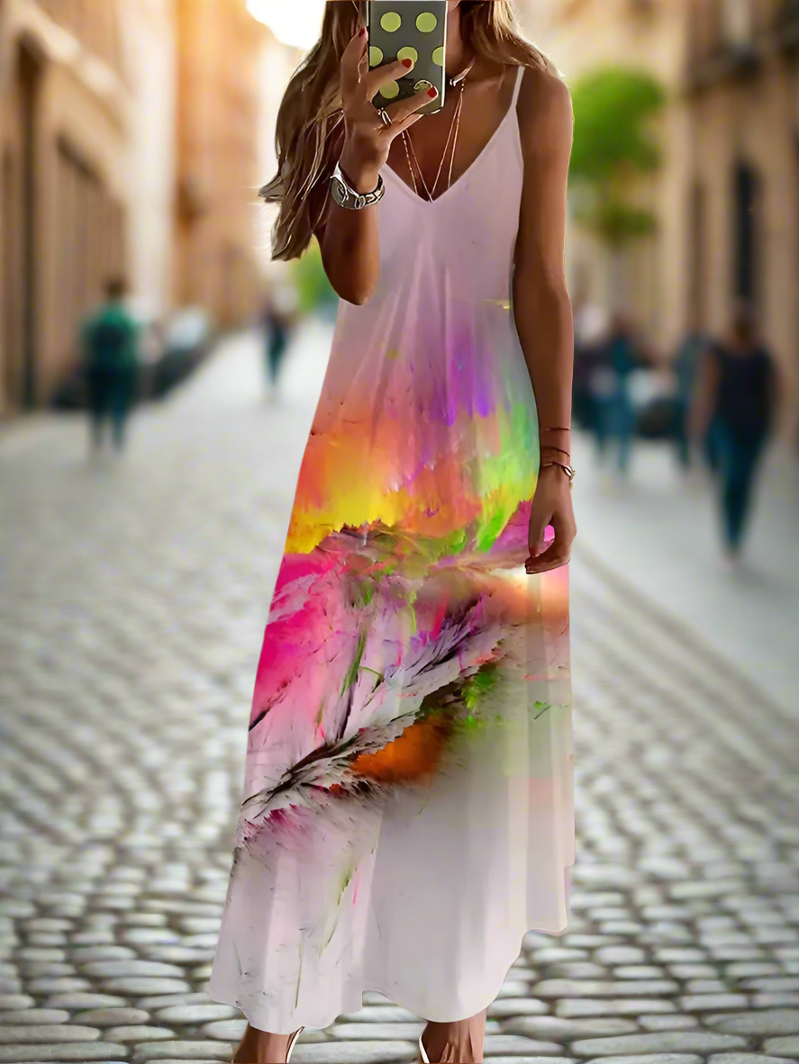 Unkissed & Stunning: Floral V-Neck Dresses