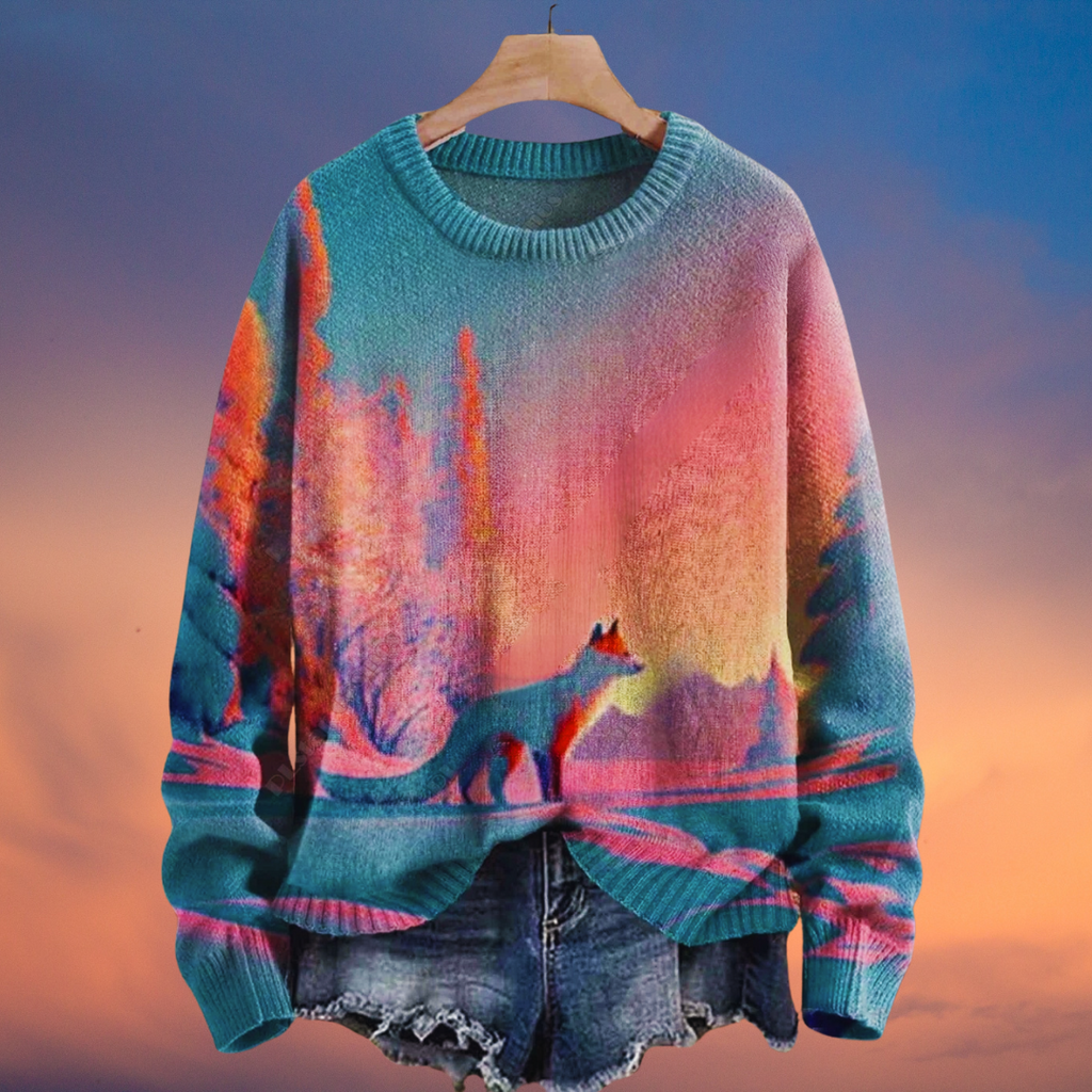 Adorable Unisex Sweater Collection with Fox Patterns