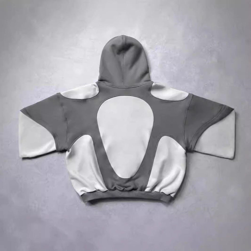 American Y2K Retro Contrast Street Hoodie – Trendy 3D Effect vintage style hoodie