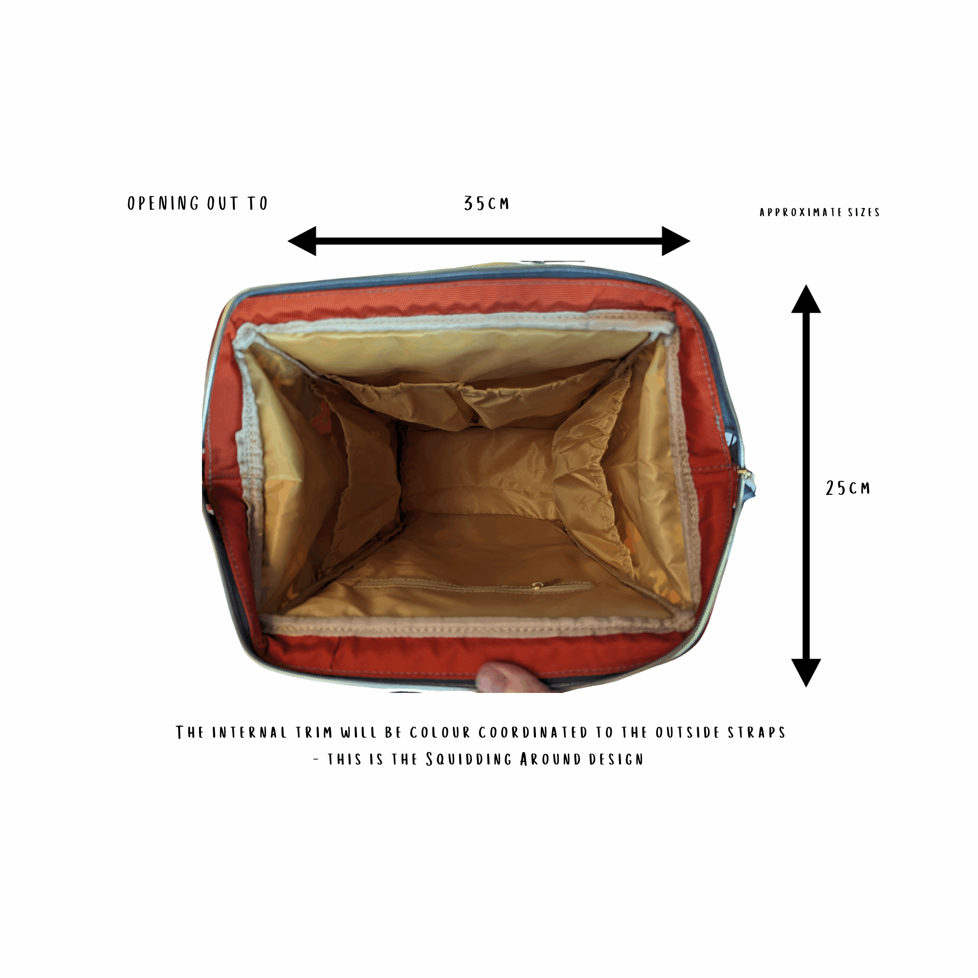 Autumn Mushrooms Baby Nappy Bag - S(Mush)y