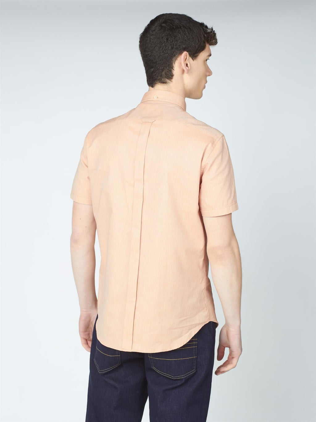 Ben Sherman Mens Big Size Short Sleeve Organic Cotton Oxford Shirt (65095) 2XL-5XL, 4 Colours