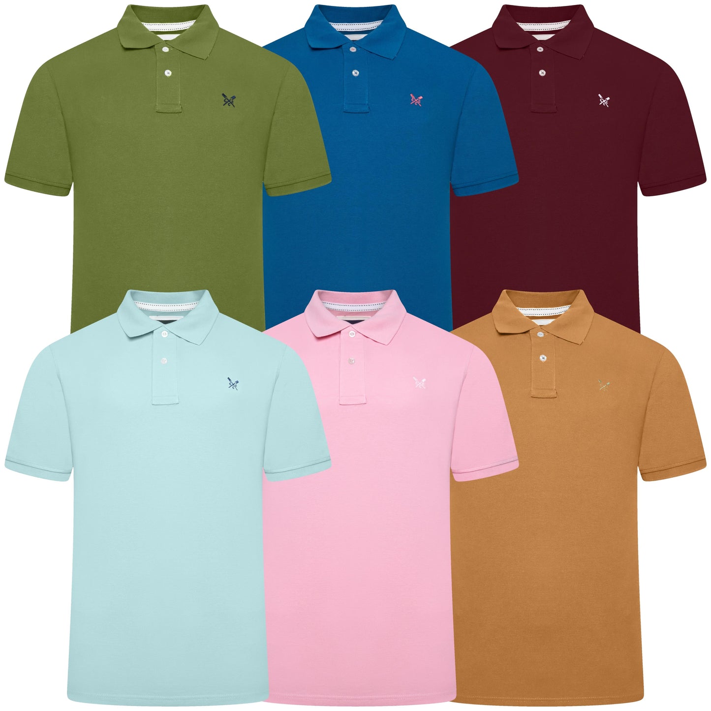 Crew Clothing Men's Melbury Polo Shirt | 6 Colours & Multi-Packs