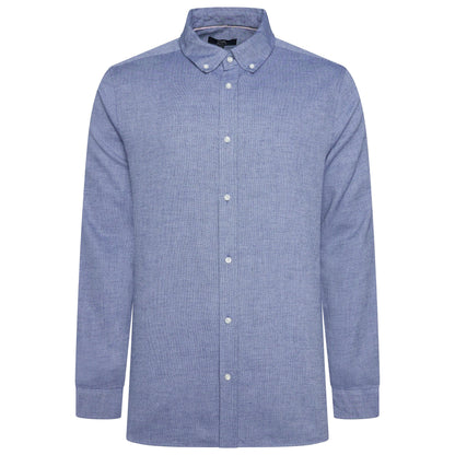 Men's Waffle Textured Long Sleeve Shirt | Blue | Singles & Multi-Packs