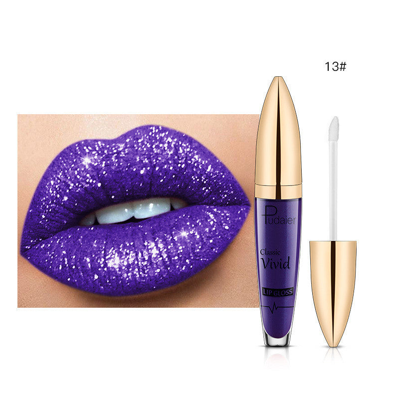 Pudaier Glitter Flip Matte Shimmer Lip Gloss