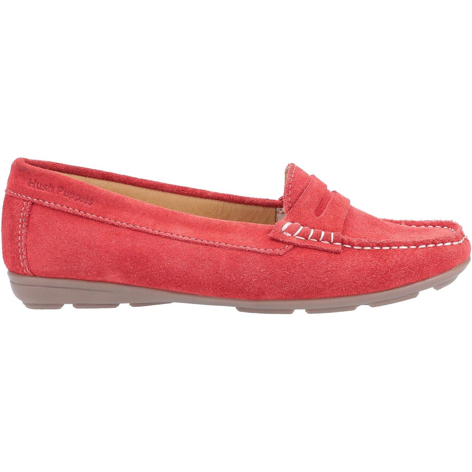 Hush Puppies Margot Slip Ons Ladies Shoes in Red