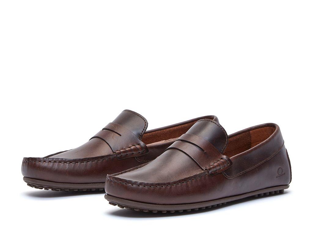 Chatham Mens Timor-Dark Brown Driving Moccasins