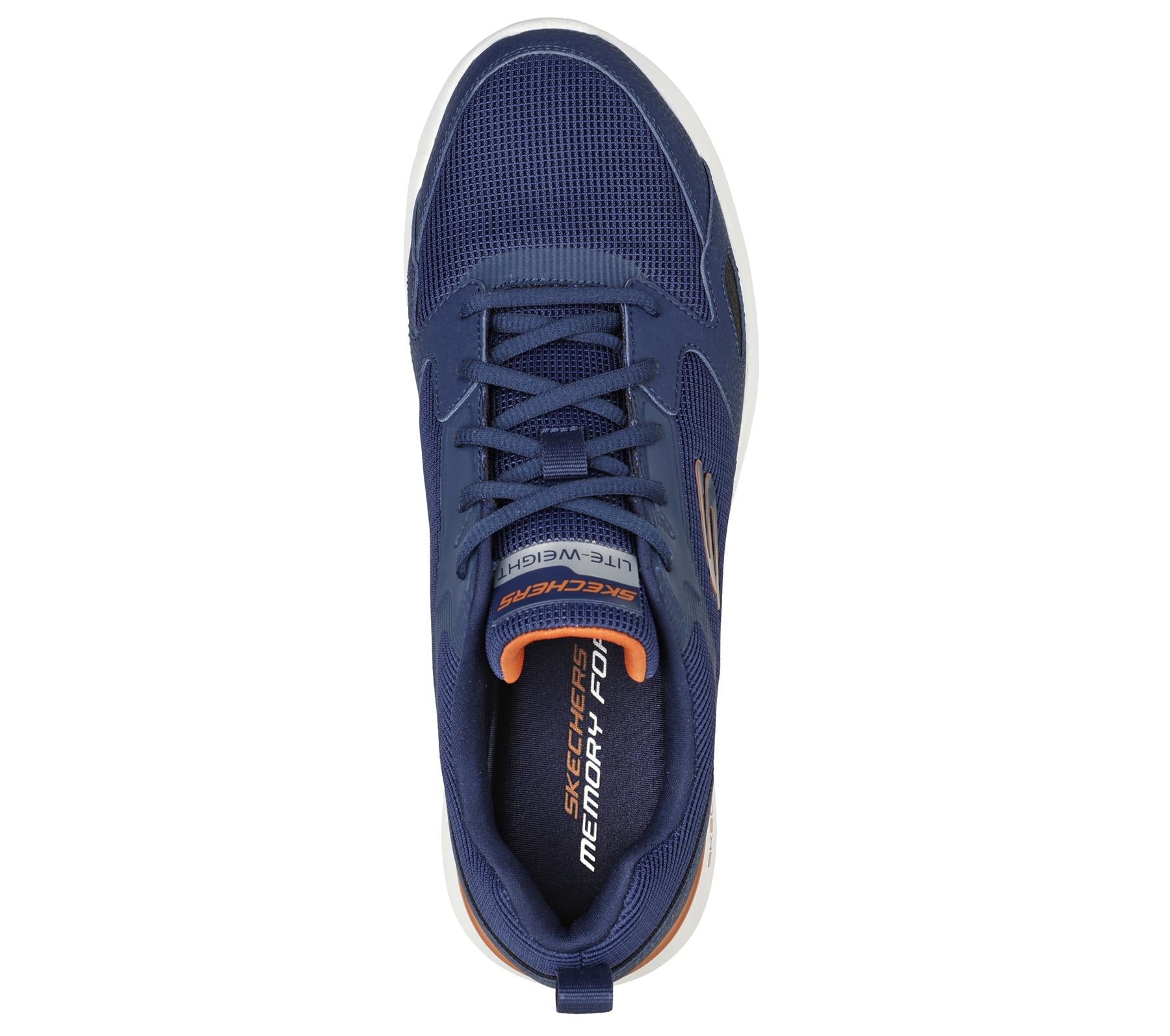 Skechers Men's Skech-Air Dynamight in Navy/Orange in Size UK6 to UK13