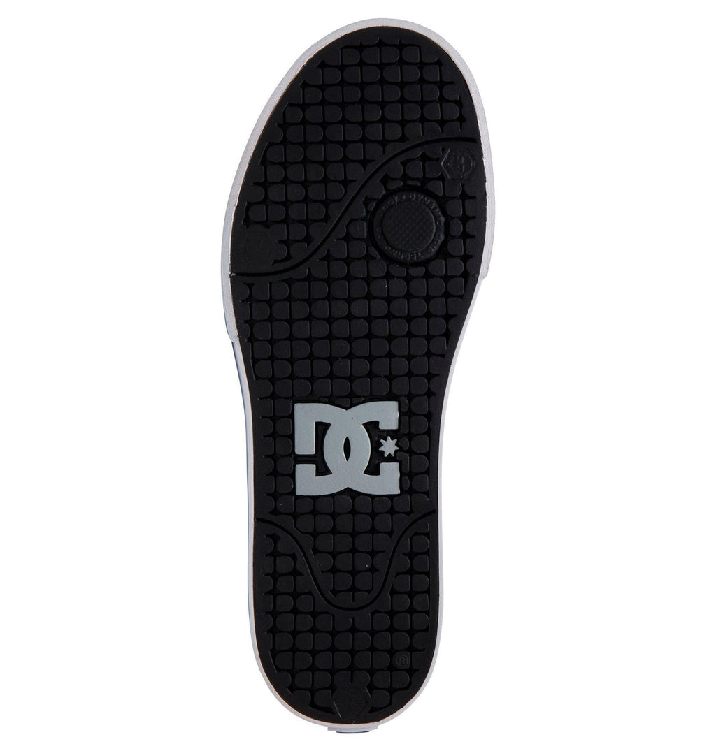 DC Shoes Mens Pure SE Premium Leather/Nubuck/ Suede Shoes in Black/Grey/White