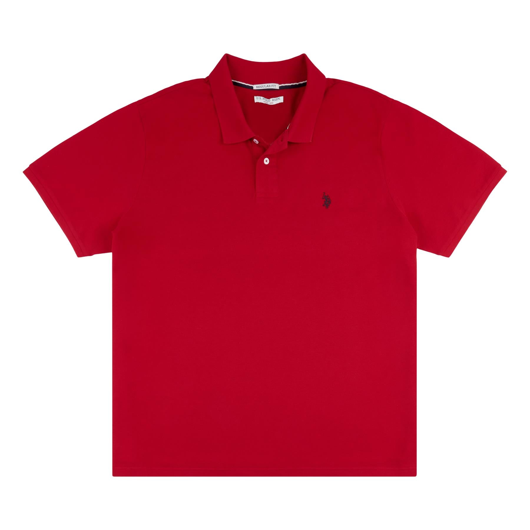 Men U.S. Polo Assn. Uspa Pure Cotton Premium Plain Polo Neck Shirt With Small Logo