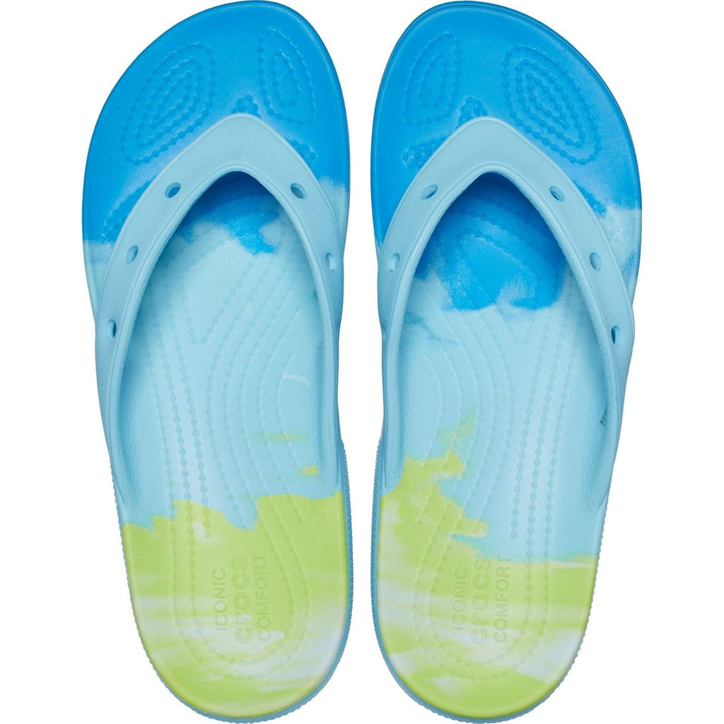 Crocs Unisex's Classic Ombre Flip Flop in Arctic/Multi 4 to 8