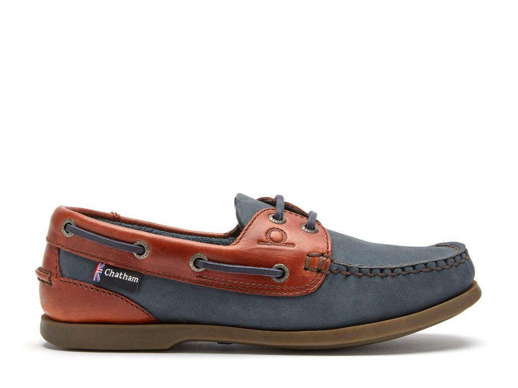 Chatham Mens Bermuda II G2 Navy/Seahorse Boat Shoes
