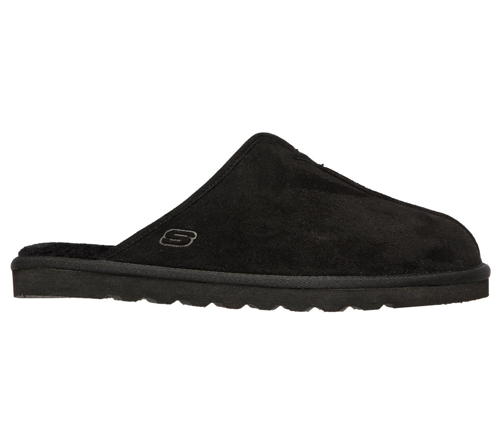 SKECHERS Men's Renten-Palco Slip-on Backless Casual Comfort Slippers in Black Size UK6 to UK13