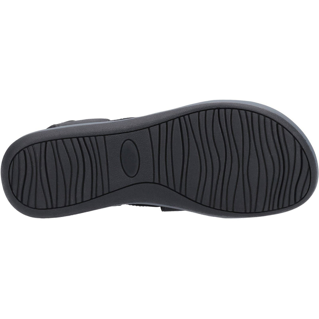 Hush Puppies Sophia Elastic Cross Strap Ladies in Black