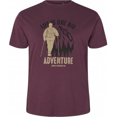 North564 Mens Big Size Short Sleeves Printed Crew Neck Tee in EU Size