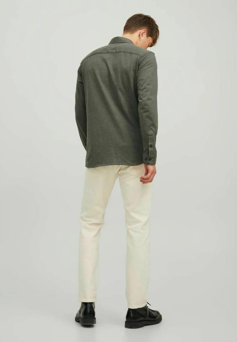 Jack & Jones Long Sleeves Shirt For Men (JJECLASSIC MELANGE) in 4 Colours, L-XL