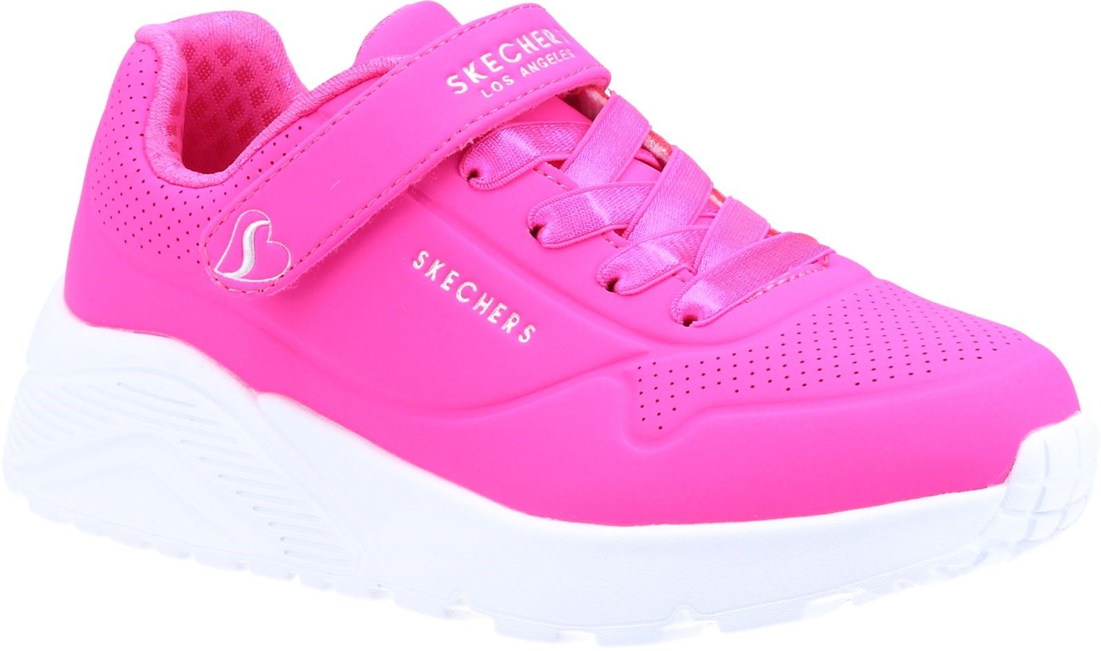 Skechers Uno Lite Sports Shoes Childrens Sports in H.pink Synthetic/Trim