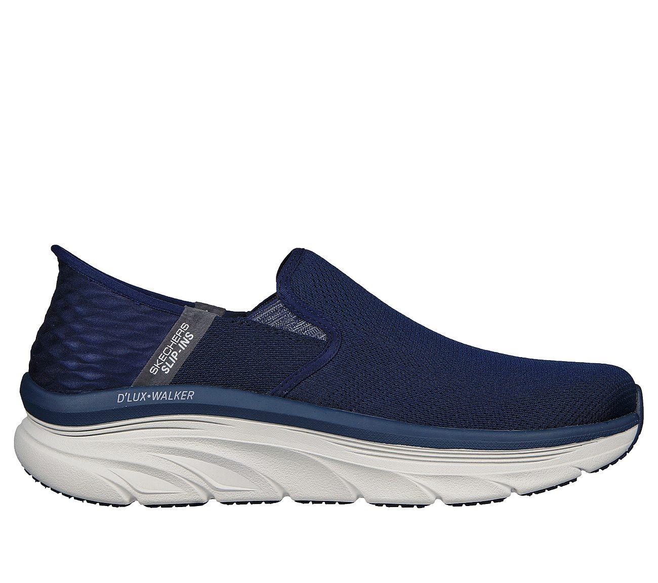 Skechers D'Lux Walker Men's Orford Hands Free Slip-ins in Navy, Sizes 8 to 13