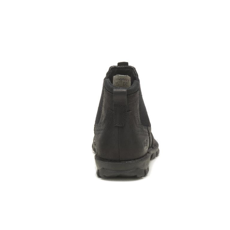 Cat Mens Excursion Chelsea Boot Full Grain Leather Boots in Black Size 7-12