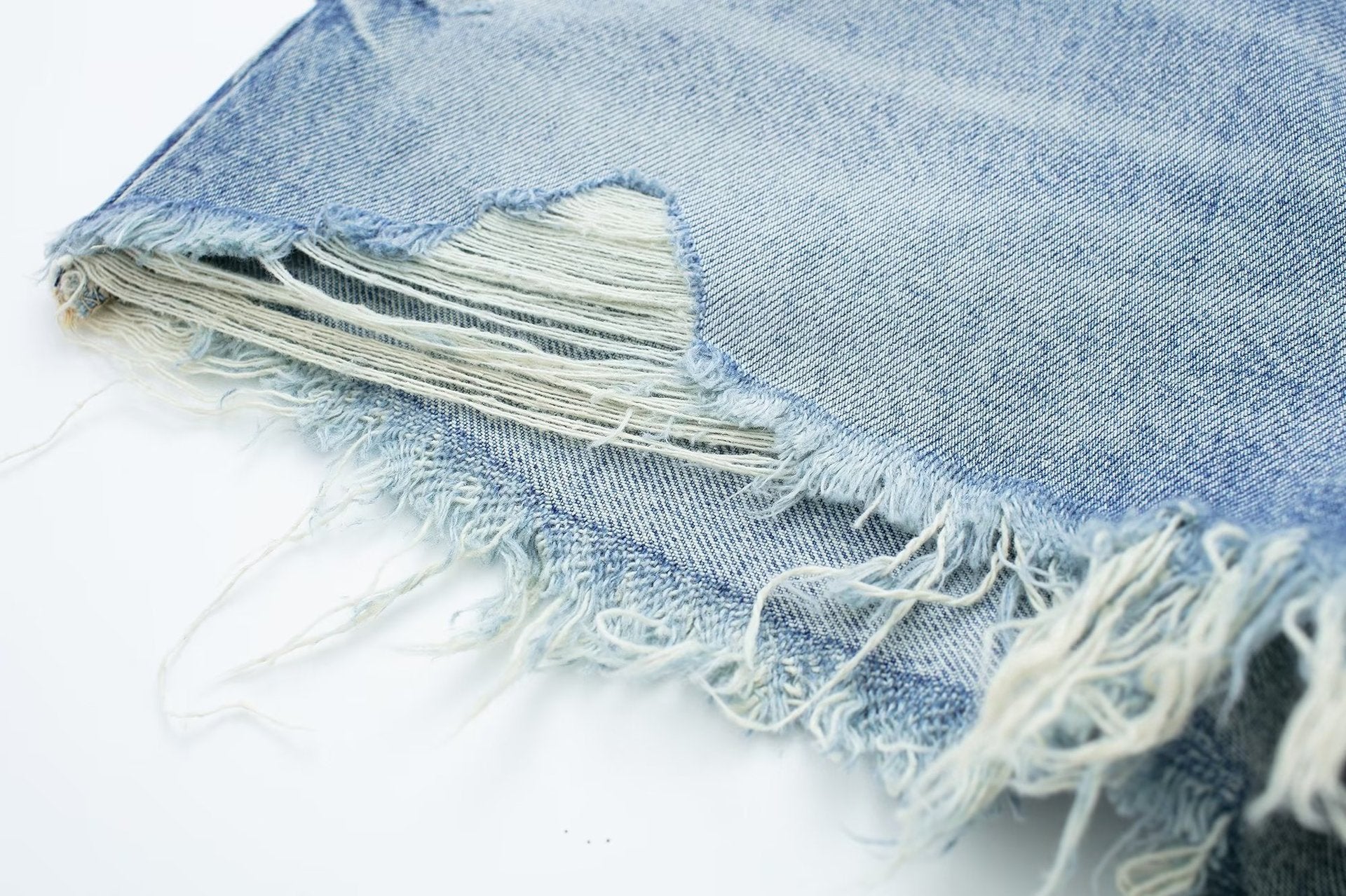 Women's Raw Edge Denim Casual Shorts