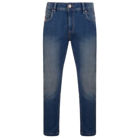 KAM Mens Regular Stretch Mid Blue Jeans (Harper)