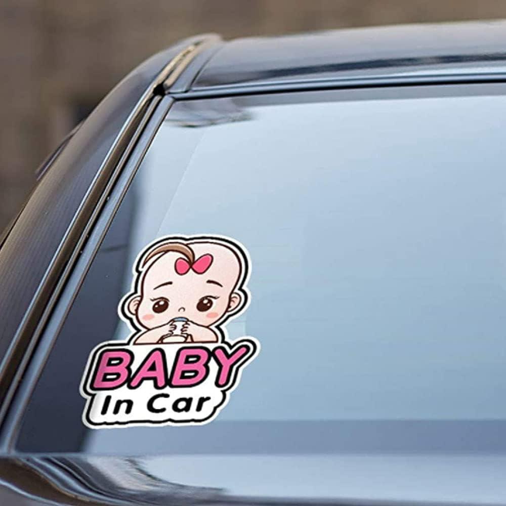 4 Packs Stickers Baby on Board /Baby in Car Window, Reflective Waterproof