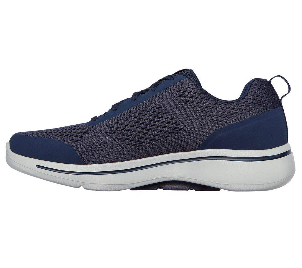 Skechers Men's GOwalk Arch Fit - Idyllic Sneaker Shoes in Navy/Gold in Size UK7 to UK15