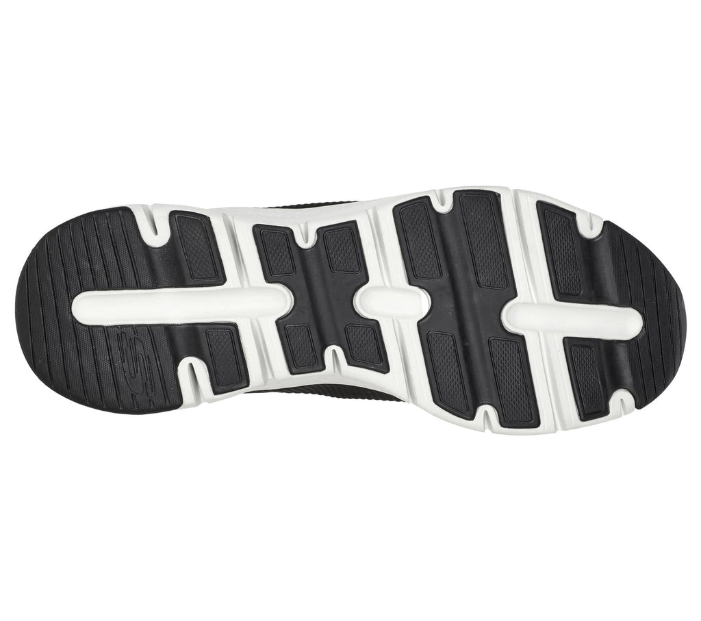 Skechers Arch Fit Titan Walking Sports Shoes in Black/White Upto Size UK6 to UK14