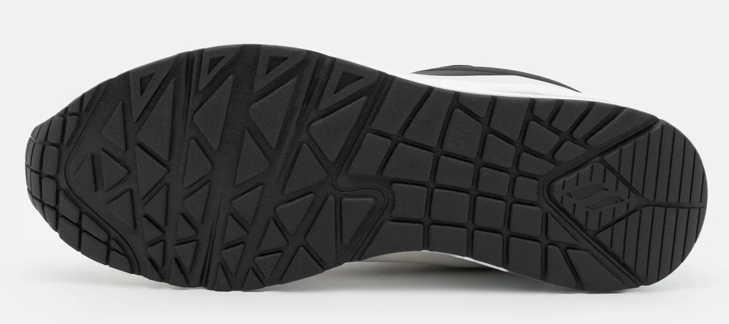 SKECHERS Men's Street Uno  Timeline shoe in Black/White