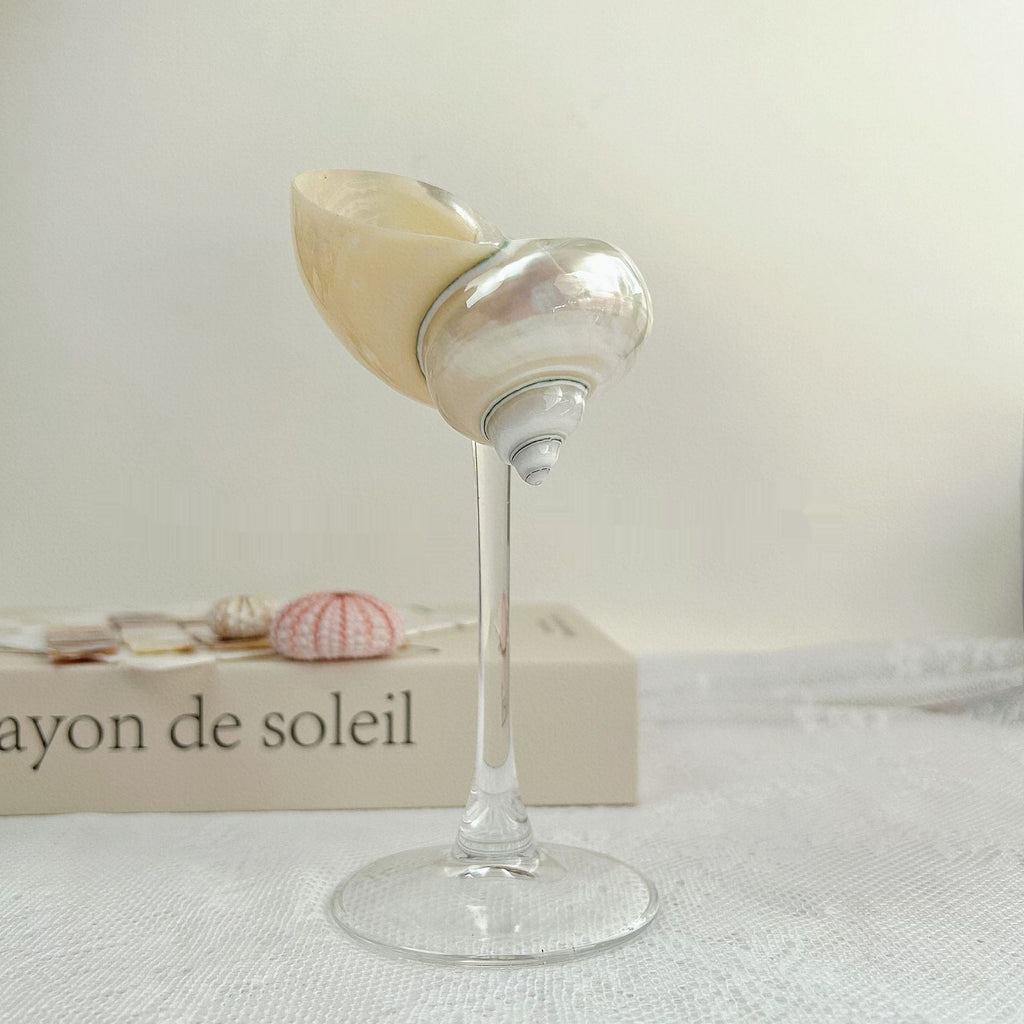 Ins Handmade Shell Conch Wine Glass Aromatherapy Dish