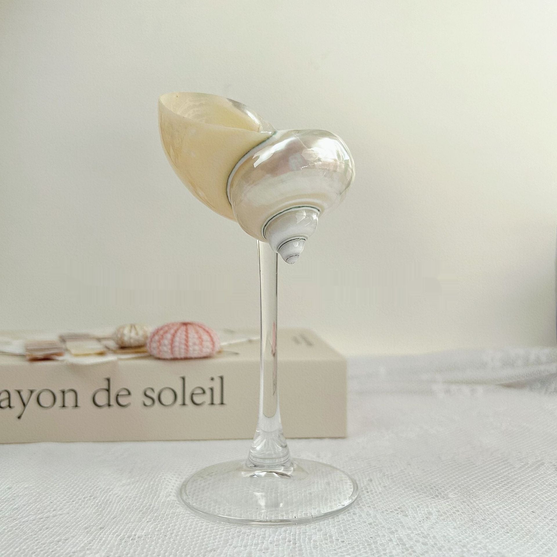 Ins Handmade Shell Conch Wine Glass Aromatherapy Dish