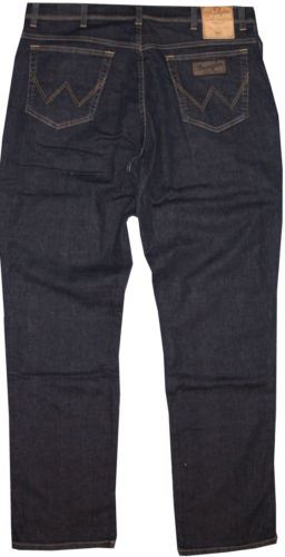 WRANGLER TEXAS STRETCH DENIM JEANS "BLUE WOOD" Waist 32 to 42