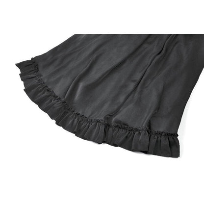 Dark in Love Gothic Victorian Lace Panel Skirt (Crimson)
