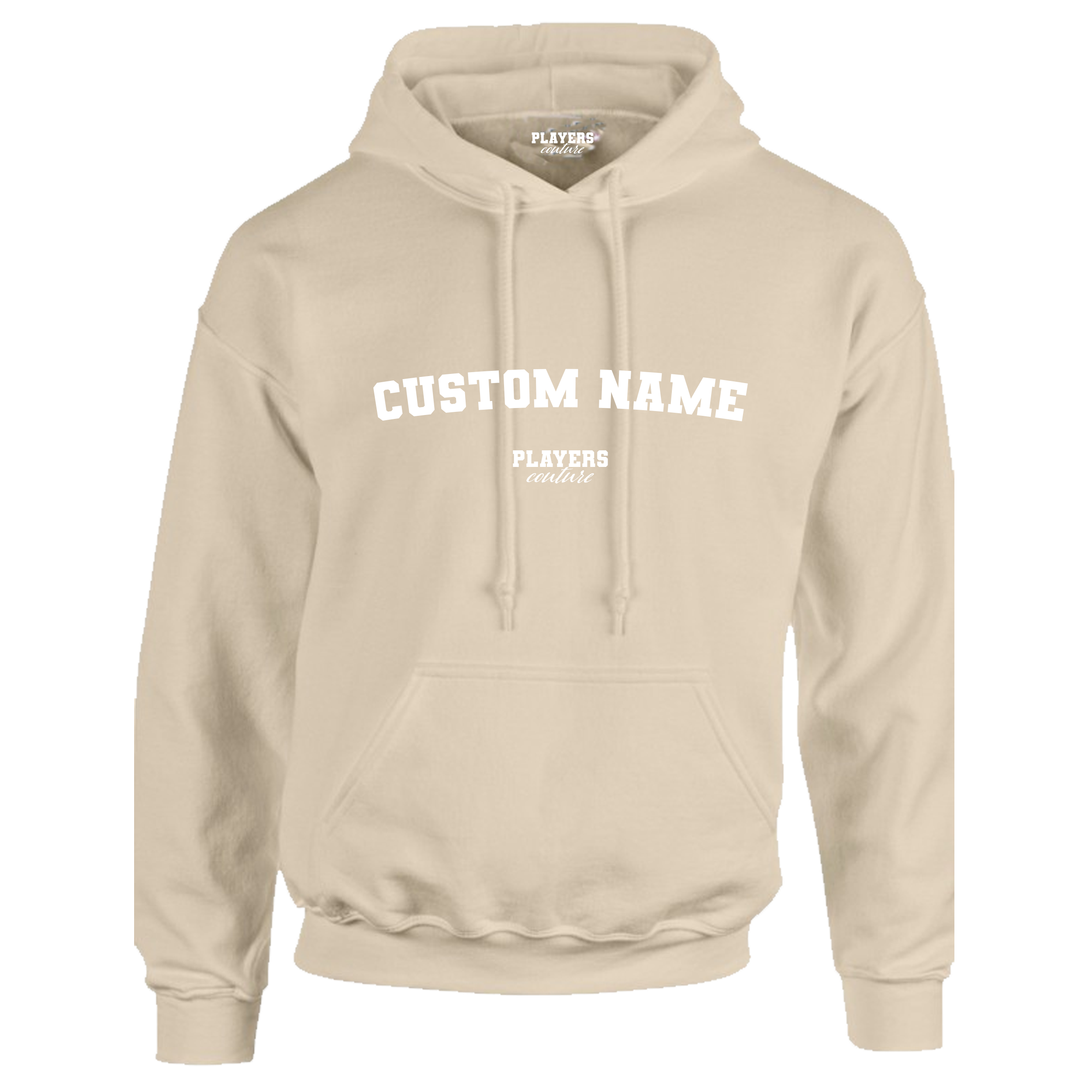 Beige Custom Great Value Players Couture Men's Basic Hoodie