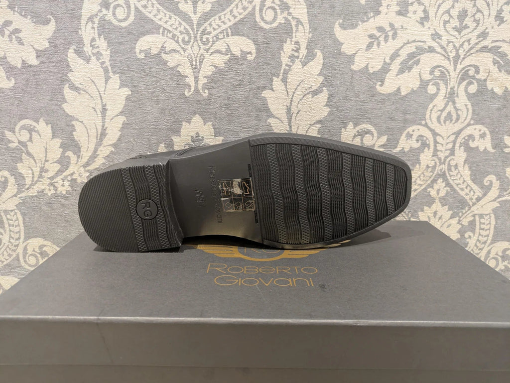 Roberto Giovani ETON Shoe For Men in Black, 7 to 14 Sizes