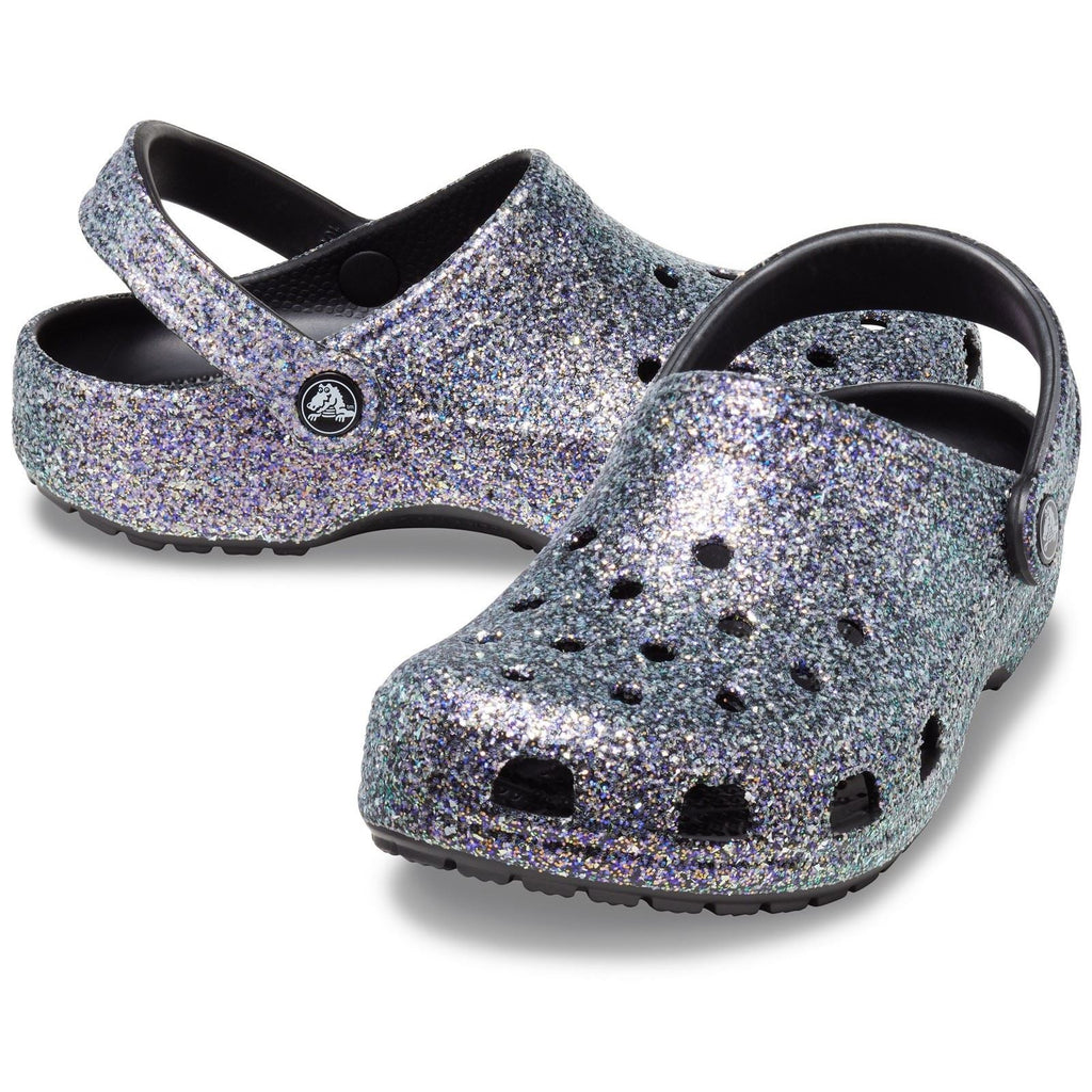 Crocs Unisex's Adult Classic Glitter Clog in 2 Colours, Sizes 4 to 8