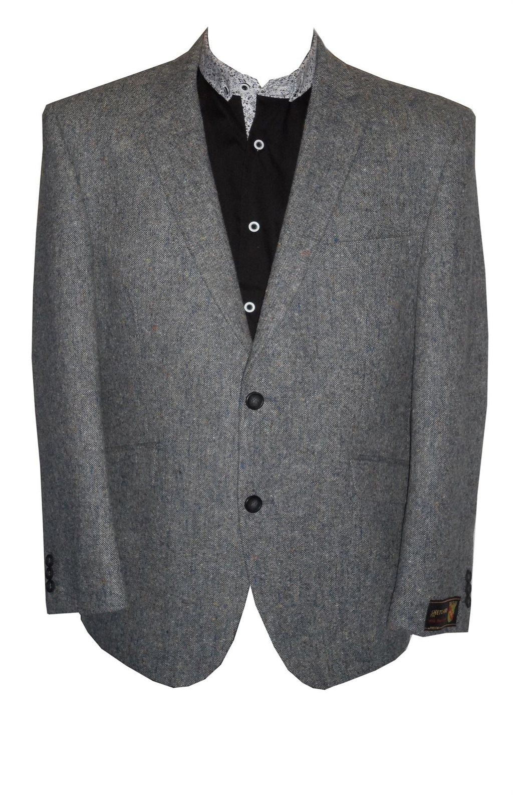 SCOTT Light Grey New Shetlands Wool Sports Jacket in Chest Size 40 to 60 Inches, S/R/L