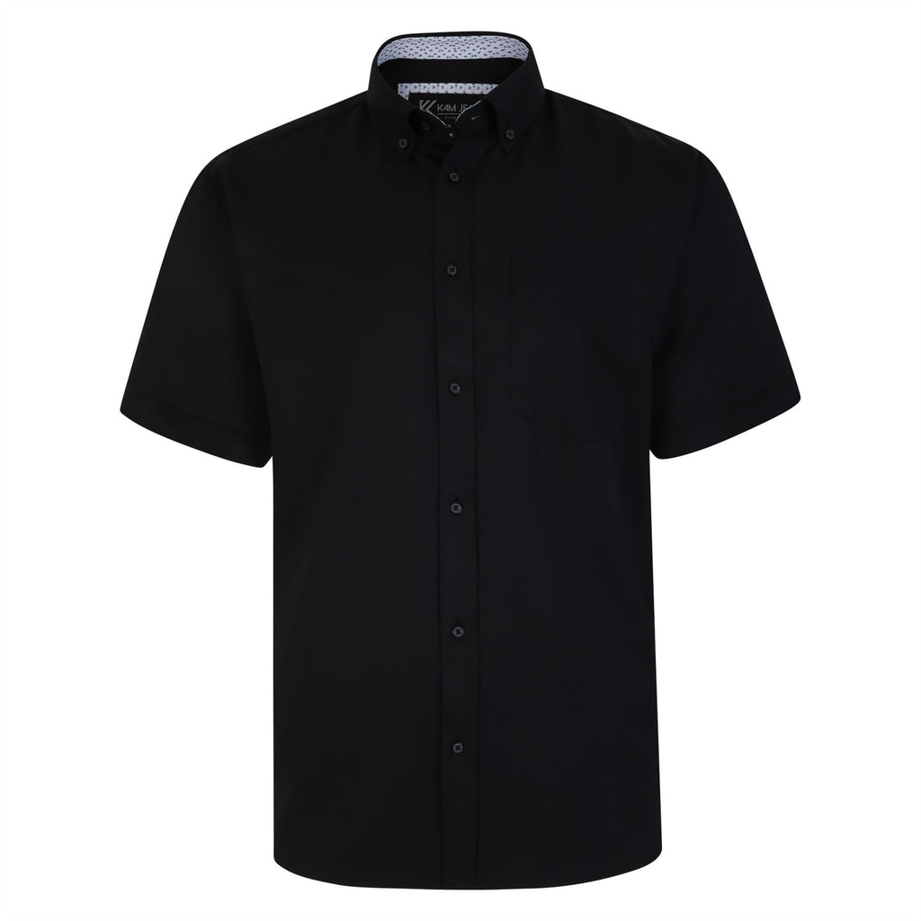 KAM Premium Oxford Short Sleeve Shirt For Men in 7 Colours, 2XL-8XL
