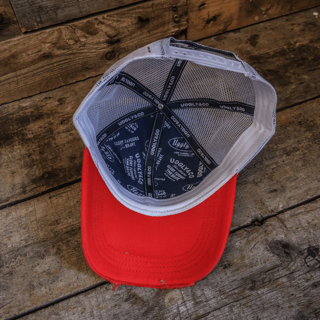 Blue & Red Diamond Cap