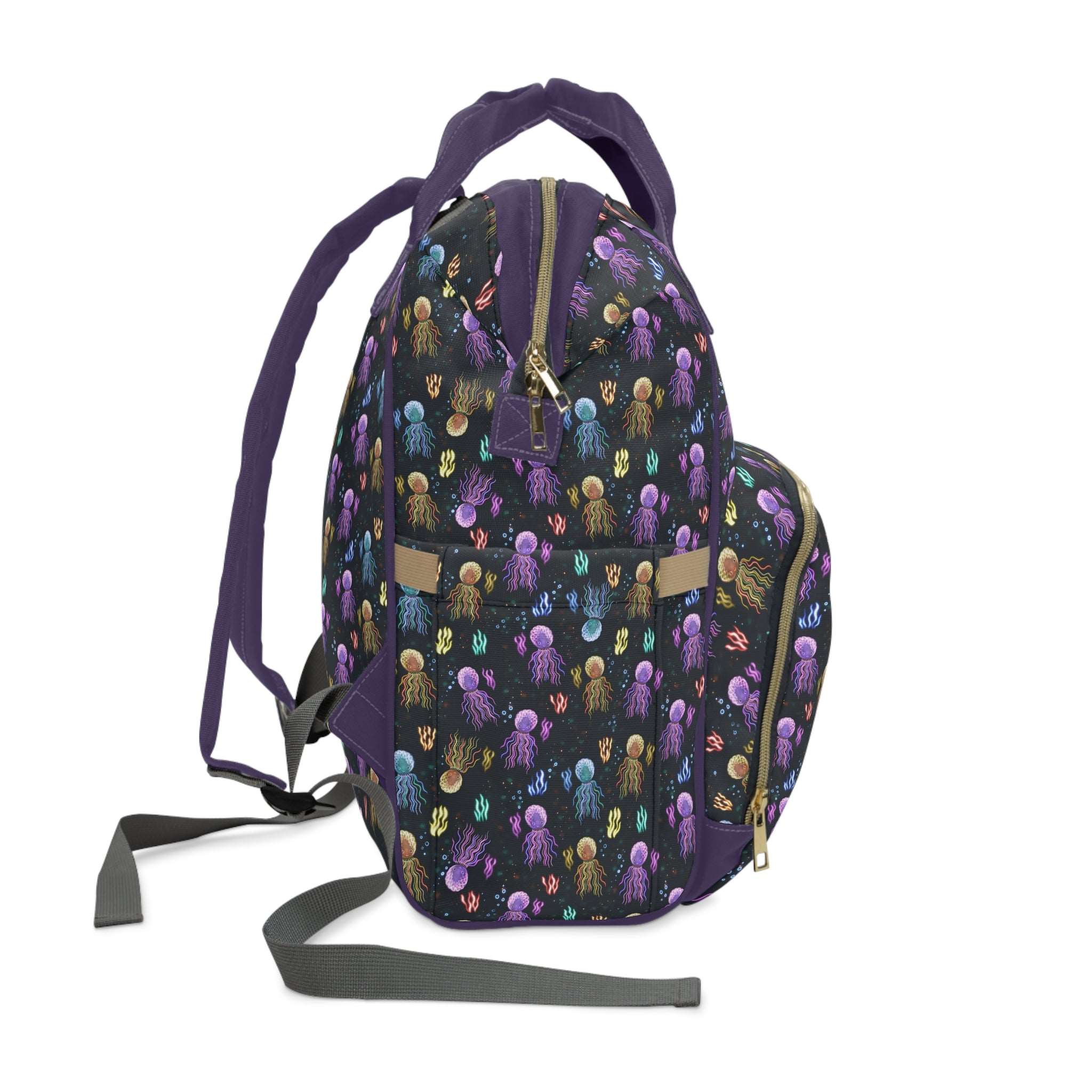 Black Baby Changing Bag - Squidding Around