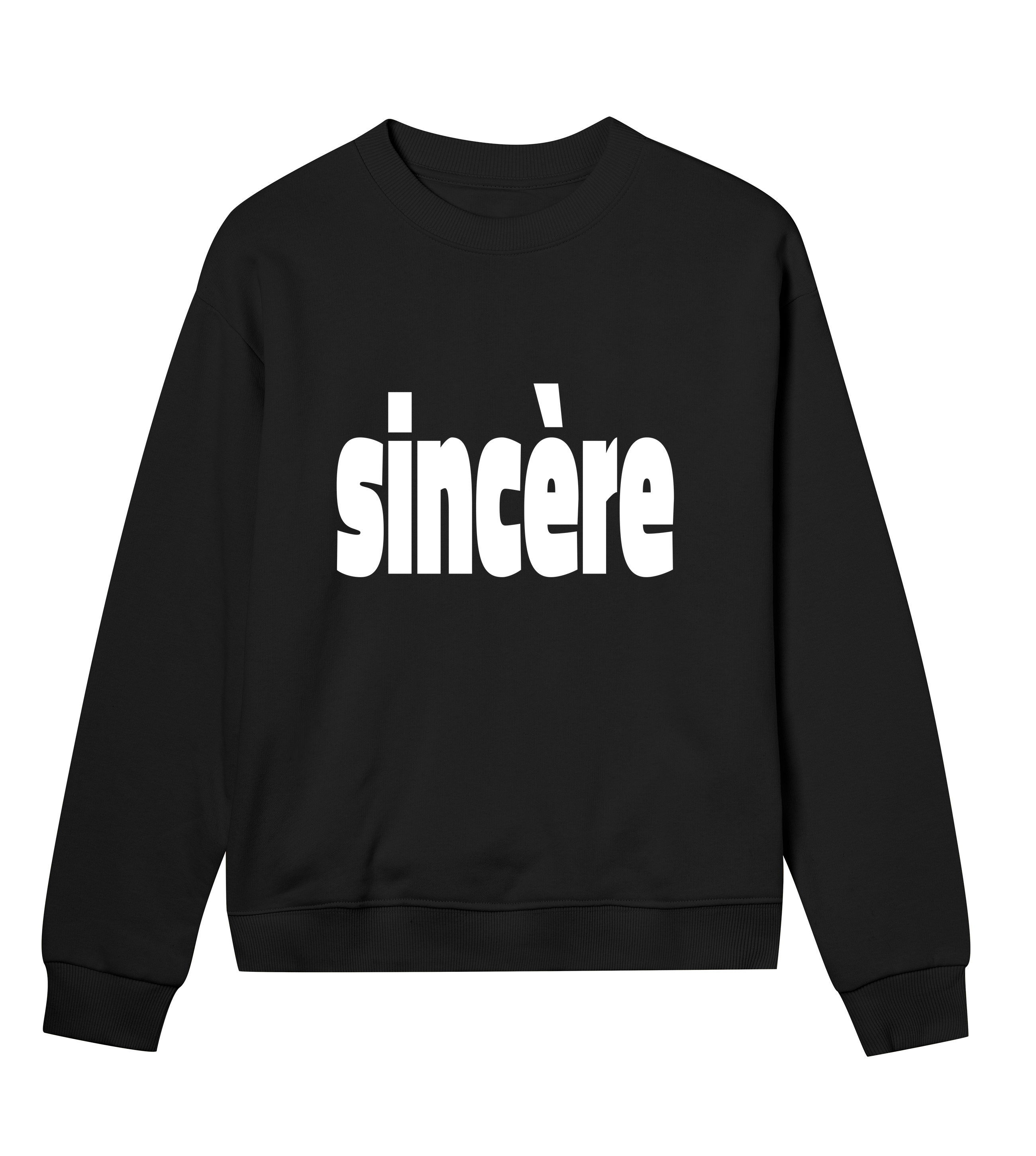 Sincère Womens Sweatshirt White Type