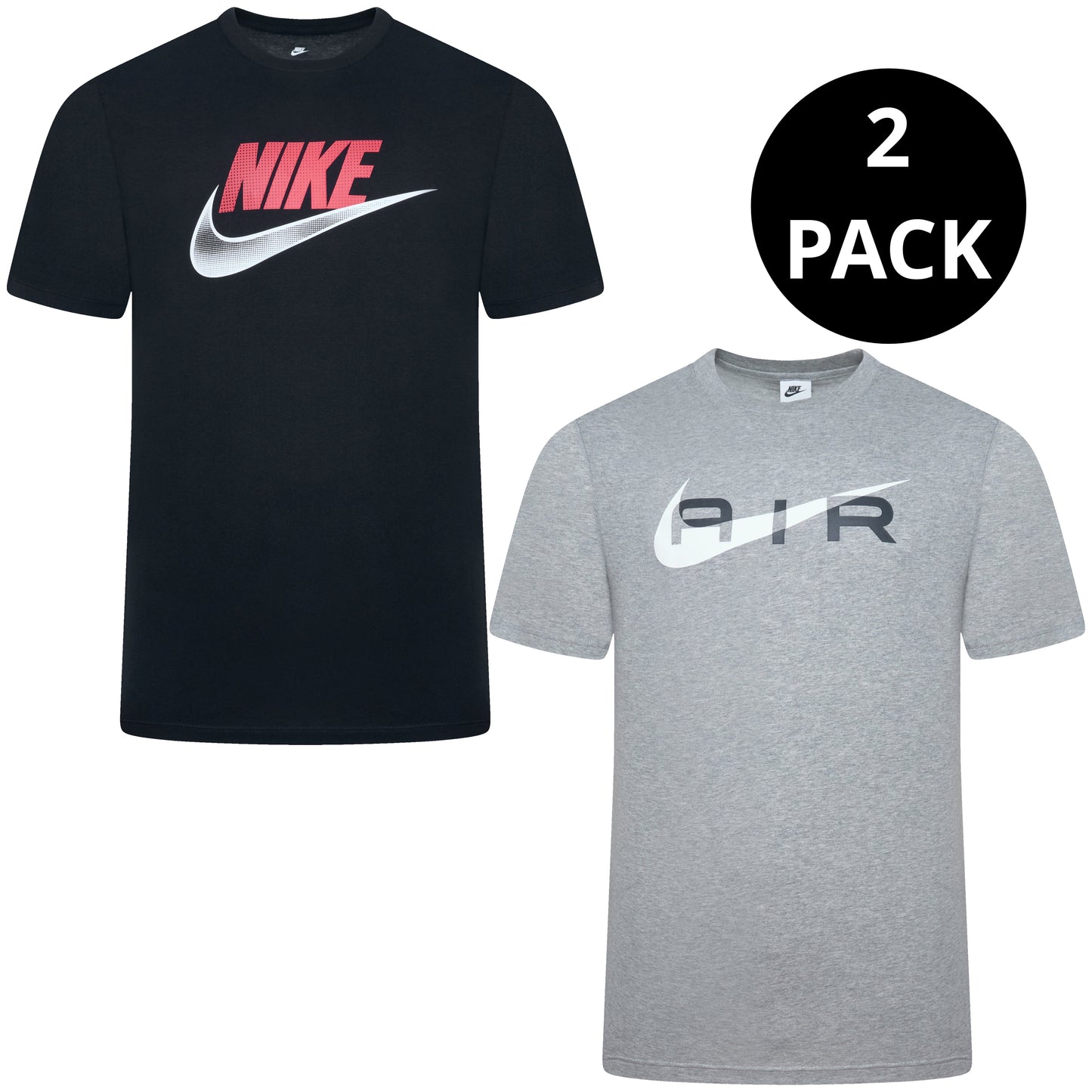 Nike Men's Graphic Print T-Shirt | Black, Grey & Multi