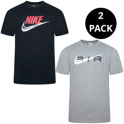 Nike Men's Graphic Print T-Shirt | Black, Grey & Multi
